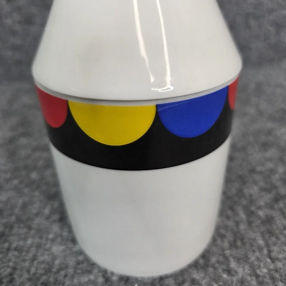 Thomas Atelier Collection Postmodern MEMPHIS‎ Milano Art Porcelain Jar Lid Retro